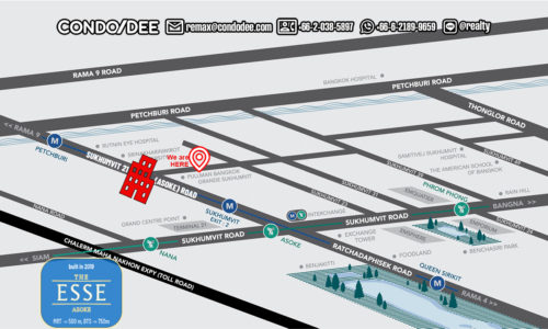 The Esse Asoke Luxury Condo Sale Bangkok map