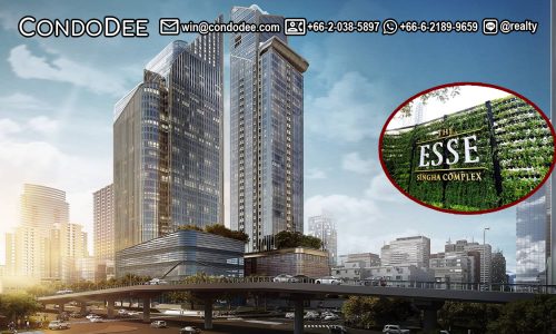 The Esse at Singha Complex Phetchaburi is a Bangkok luxury condo for sale that was built in 20220 by Singha Estate