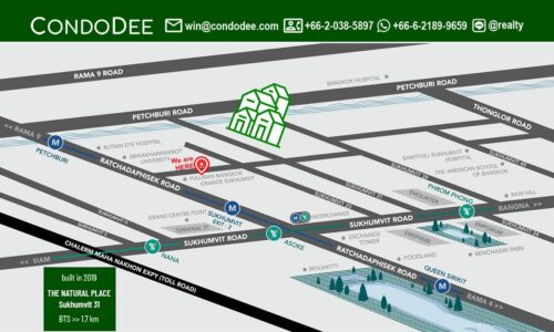 The Natural Place Sukhumvit 31 townhouses for sale in Bangkok in Asoke near Srinakharinwirot University were built in 1995