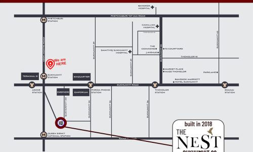 The Nest Sukhumvit 22 condo for sale in Bangkok was built by AP (Thailand) PCL in 2018.