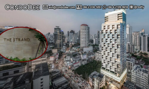 The Strand Thonglor Sukhumvit 55-57 super-luxury condo for sale was built in 2021 by One.Six Development Corporation Limited - joint venture with Magnolia Quality Development Corporation