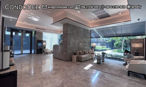 Tonson One Residence super-luxury condo for sale near BTS Chidlom was built in 2023 and comprises a single tower having 40 apartments on 29 floors