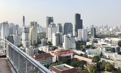 Sukhumvit apartment with a large balcony for sale - 3-bedroom - Grand Park View Asoke
