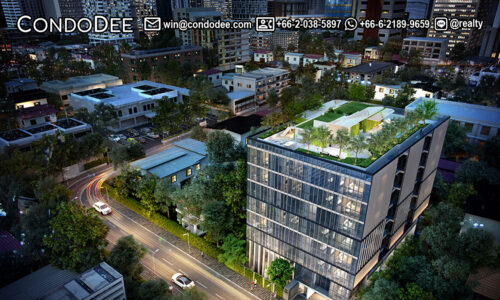 Walden Asoke Sukhumvit 23 luxury condo for sale in Bangkok central business district was built in 2022 by Habitat Group