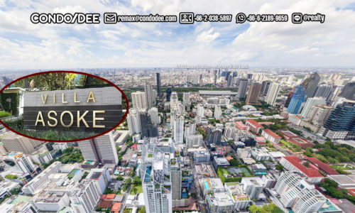 Villa Asoke Bangkok Condominium Near MRT Phetchaburi and Airport Rail Link Makkasan