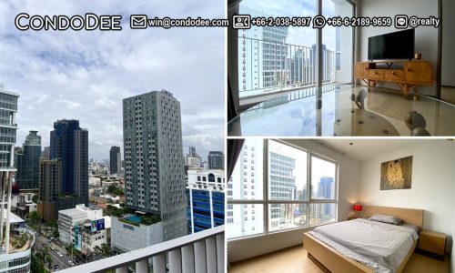 This well-maintained apartment on a high floor is available now at HQ by Sansiri condominium in Thonglor in Bangkok CBD