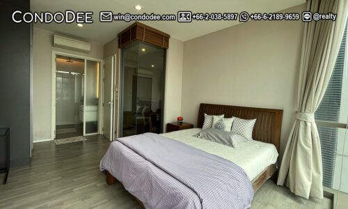 This well-maintained condo near BTS Phra Khanong is available now in luxury The Room Sukhumvit 69 condominium on Sukhumvit Road in Bangkok CBD