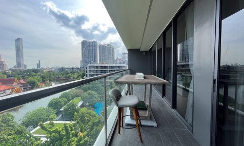 Large penthouse in a quiet greenery luxury Park Court Sukhumvit 77 condominium is available now for sale