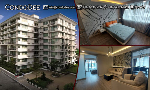 This beautiful condo on Sukhumvit 50 is available now at a top floor of low-rise The Waterford Sukhumvit 50 condominium near BTS On Nut