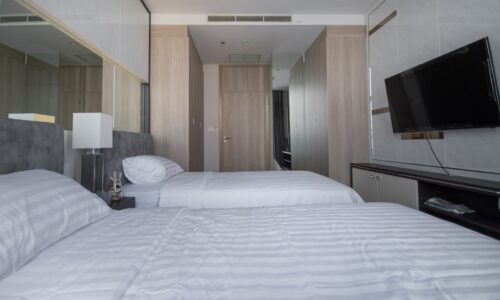 Duplex condo for rent near Ploenchit BTS - 3-bedroom - high-floor - Noble Ploenchit