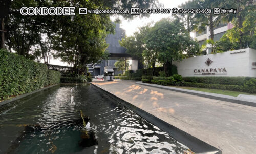 Canapaya Residences condo for sale is a luxury real estate with a riverfront condo for sale on Rama 3