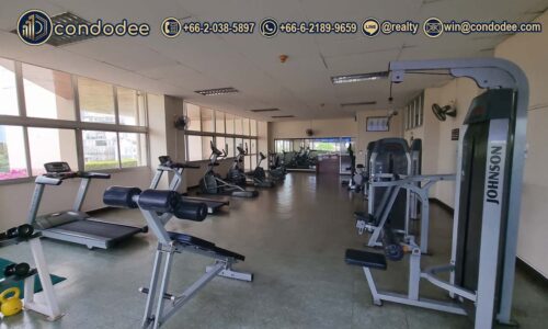 Gym in Tai Ping Towers condominium exterior view | ภาพภายนอกของคอนโดไท ปิง ทาวเวอร์ส