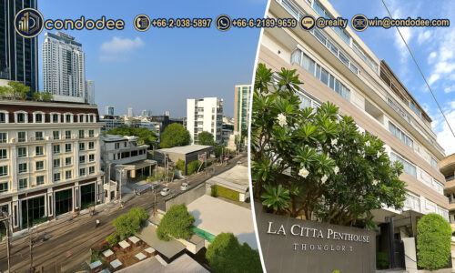 La Citta Penthouse condo for sale in Thonglor Bangkok | คอนโดขาย ลา ซิตต้า เพ้นท์เฮ้าส์ ทองหล่อ กรุงเทพฯ