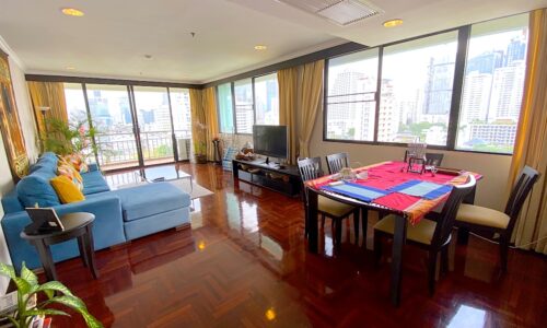 This Bangkok condo with a park view on Sukhumvit 8 is available in Lake Green condominium near BTS Nana