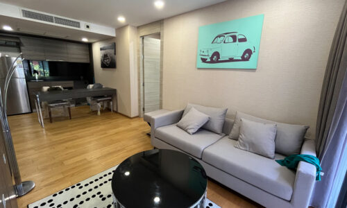 This 1-bedroom condo in Langsuan is available now in a low-rise condominium Klass Langsuan near BTS Chit Lom and Lumpini Park