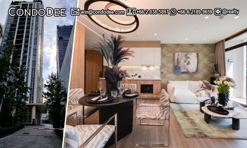 This luxury small condo on Sukhumvit 23 is available now in Muniq Sukhumvit 23 condominium near BTS Asoke and MRT Sukhumvit in Bangkok CBD
