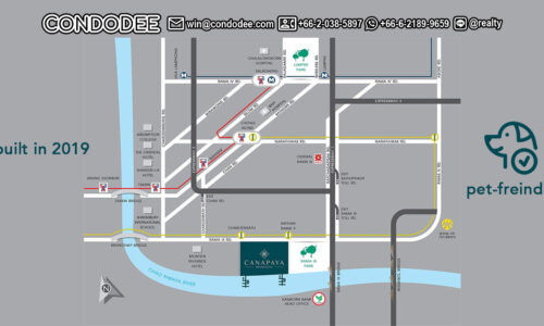 Canapaya Residences condo for sale is a luxury real estate with a riverfront condo for sale on Rama 3