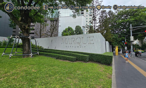 Marque Sukhumvit luxury condo exterior in Phrom Phong Bangkok | มาร์ค สุขุมวิท คอนโดหรู พร้อมพงษ์