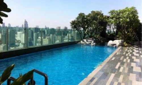 2-Bedroom Condo in The Address Asoke on High Floor - With Tenant Option