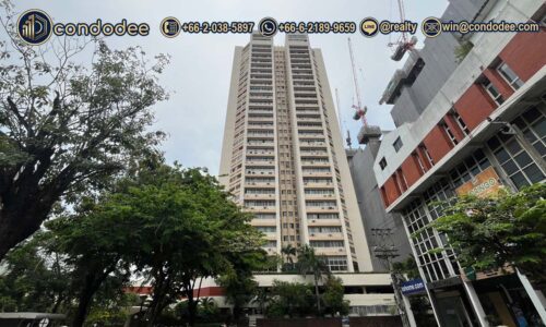 Building Tai Ping Towers condominium exterior view | ภาพภายนอกของคอนโดไท ปิง ทาวเวอร์ส