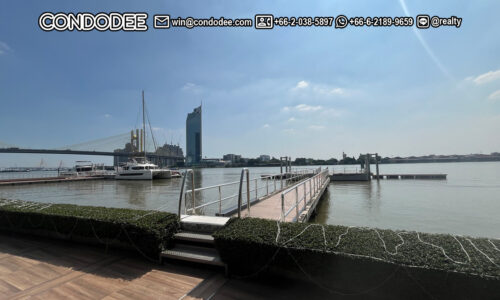 Canapaya Residences condo for sale is a luxury real estate with a riverfront condo for sale on Rama 3