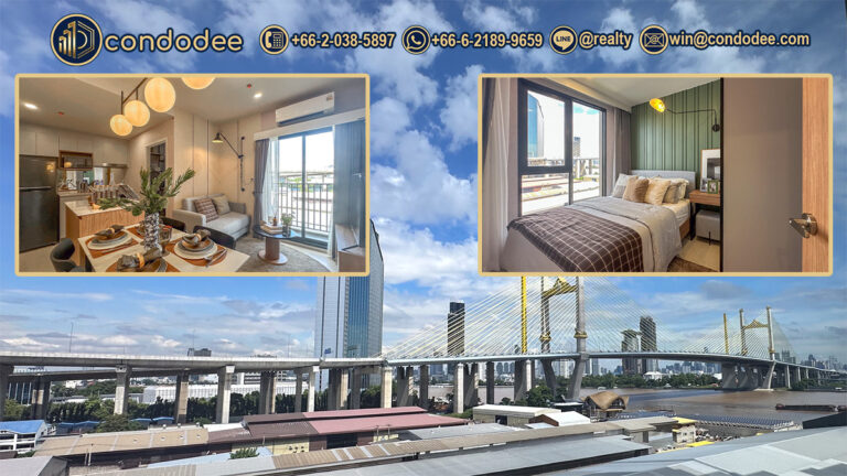 Foreign freehold 1-bed plus at Nue Riverest Ratburana riverside condo | คอนโดฟรีโฮลด์ นิวริเวอร์เรสต์ ราษฎร์บูรณะ