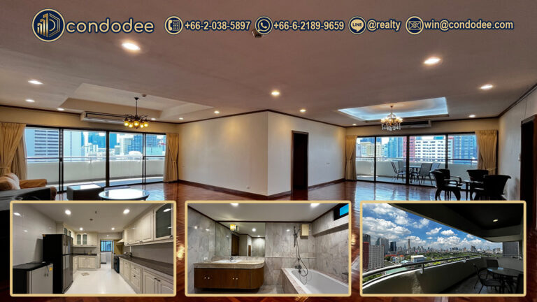 Large 4BR freehold condo near NIST, Nana – Tower Park | คอนโด 4 ห้องนอน ฟรีโฮลด์ ใกล้ NIST นานา ทาวเวอร์พาร์ค