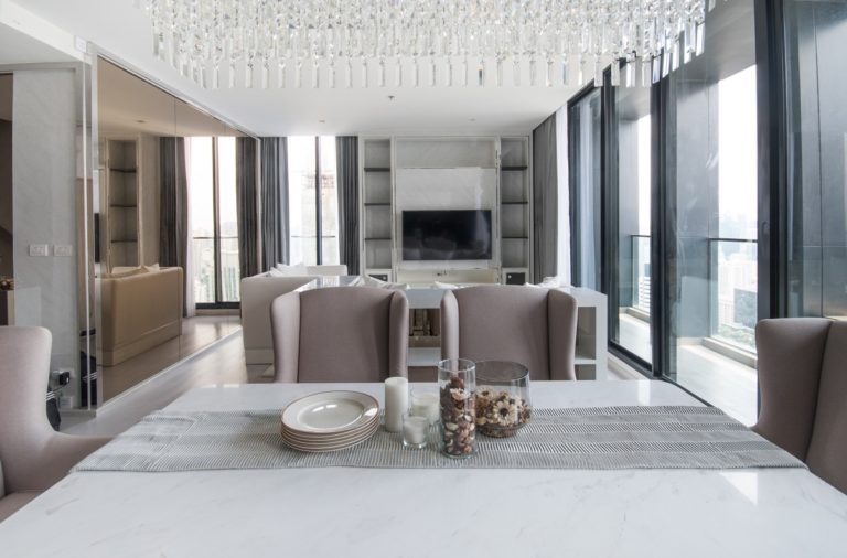 Duplex condo for rent near Ploenchit BTS - 3-bedroom - high-floor - Noble Ploenchit