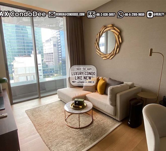 A luxury 1-bedroom condo for Sale is available now in Bangkok near Lumpini Park in Saladaeng One