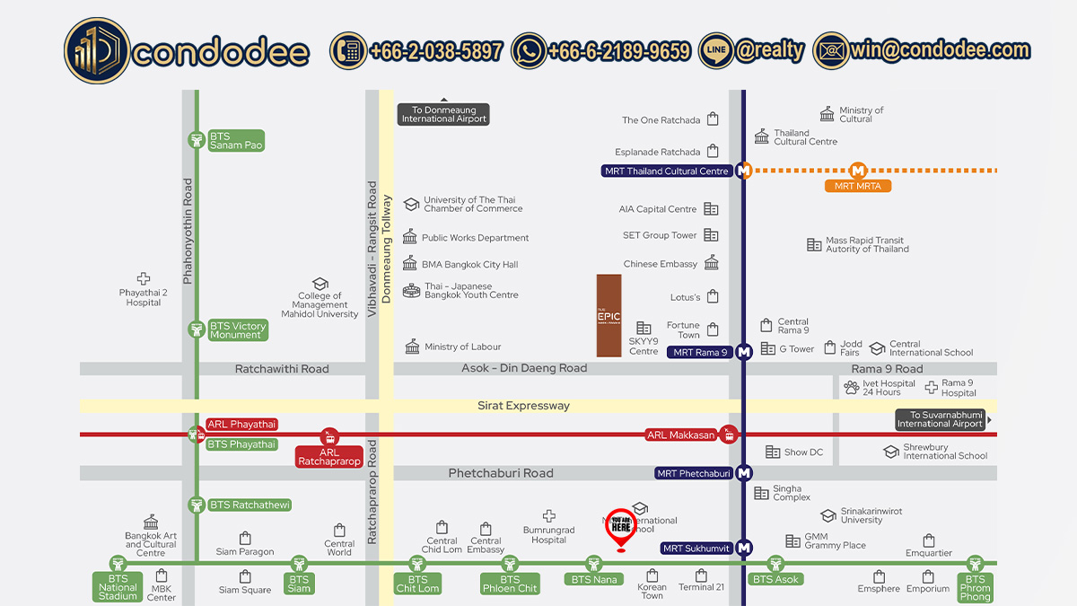 Condo for sale Rama 9 NUE Epic Asok-Rama 9 | คอนโดพระราม 9 NUE Epic อโศก-พระราม 9