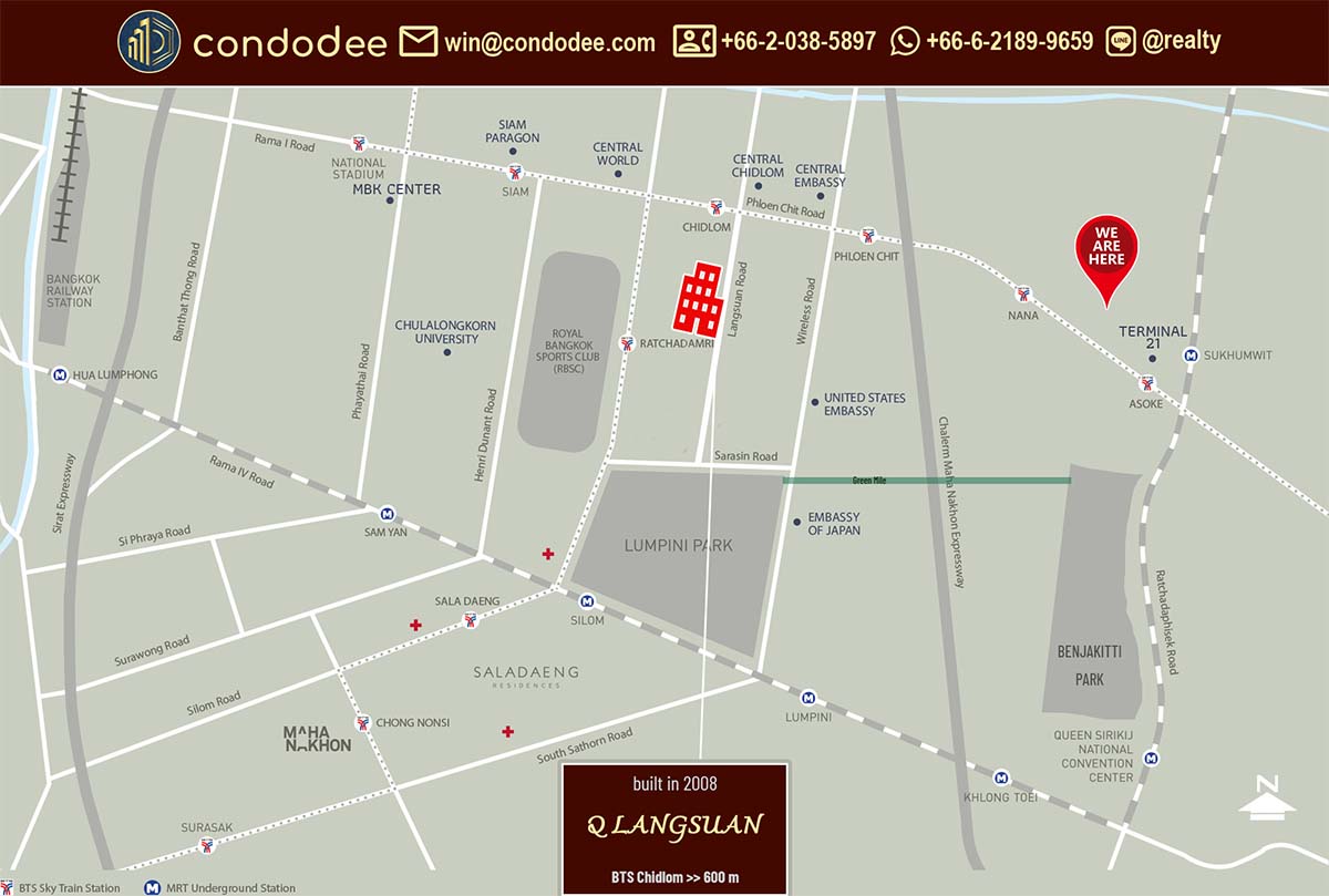 Q Langsuan condo for sale Chidlom | คอนโด คิว หลังสวน ขาย