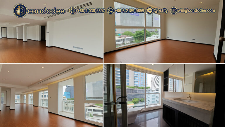 Large living room of 4-bedroom penthouse at Private Residence Rajdamri | ห้องนั่งเล่นขนาดใหญ่ของเพนต์เฮาส์ 4 ห้องนอน ที่ไพรเวท เรสซิเดนซ์ ราชดำริ