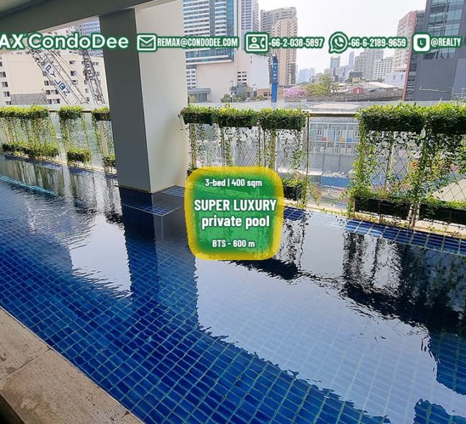 super-luxury condo sale bangkok private pool