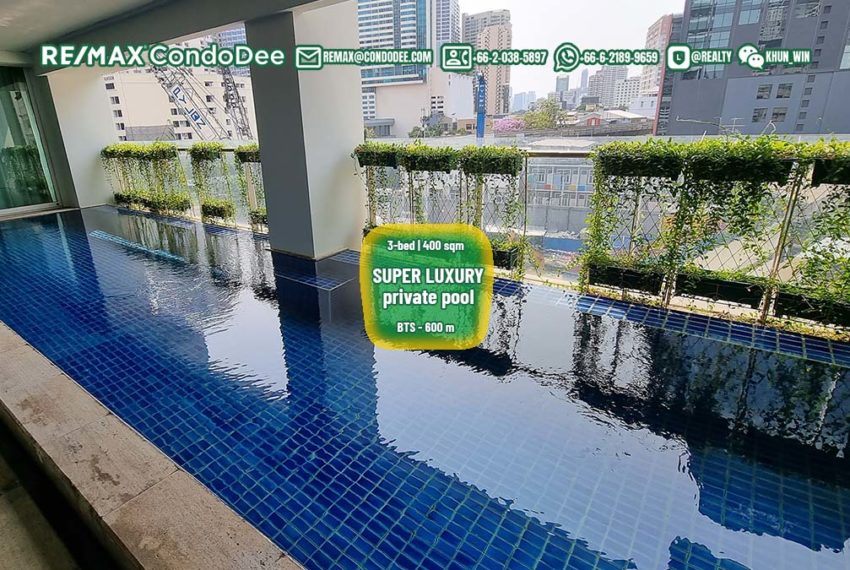 super-luxury condo sale bangkok private pool