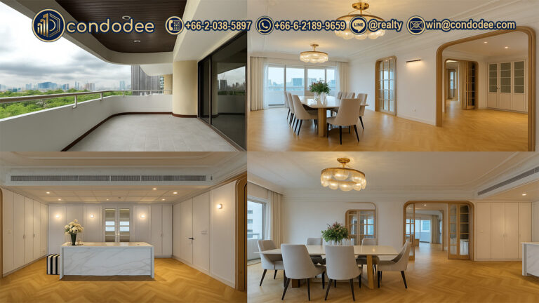 Bright, renovated living area of a 2-bedroom condo in Tower Park, Sukhumvit | ห้องนั่งเล่นที่สว่างและรีโนเวทใหม่ของคอนโด 2 ห้องนอนในทาวเวอร์ พาร์ค สุขุมวิท