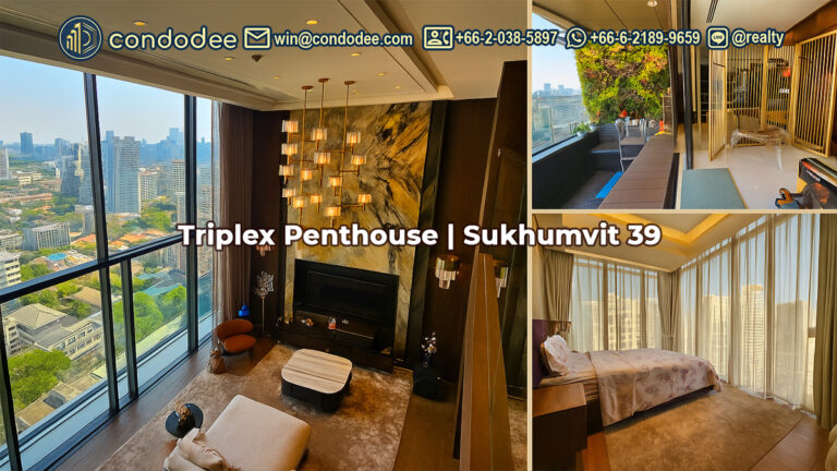 Luxury triplex penthouse with private pool and skyline view | เพนต์เฮาส์ทริปเพล็กซ์สุดหรูพร้อมสระส่วนตัวและวิวเมือง