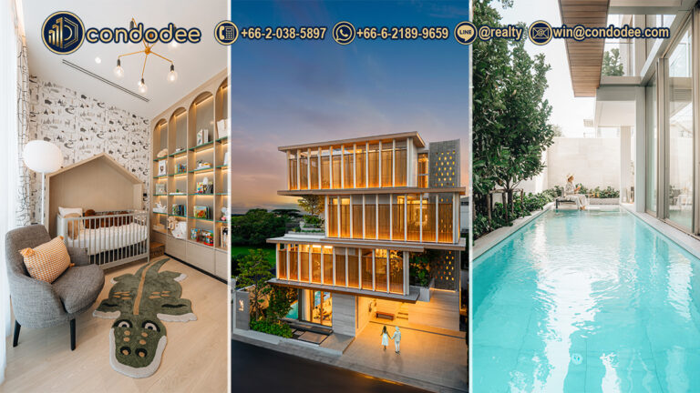 Luxury 4-story house for sale at Vi Ari in Ari Bangkok with pool and interior view | บ้านเดี่ยวหรู 4 ชั้นพร้อมสระว่ายน้ำและตกแต่งภายใน โครงการวิ อารีย์ อารีย์ กรุงเทพฯ