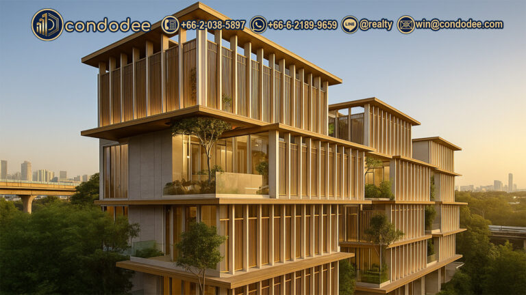 Luxury house project Vi Ari in Ari Bangkok with BTS line in background | โครงการบ้านเดี่ยวหรู วิ อารีย์ ย่านอารีย์ กรุงเทพฯ มีรถไฟฟ้า BTS ด้านหลัง