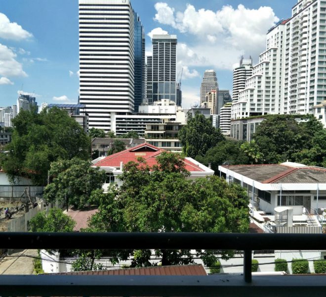 vogue sukhumvit 15 condominium 1-bedroom for sale - balcony view
