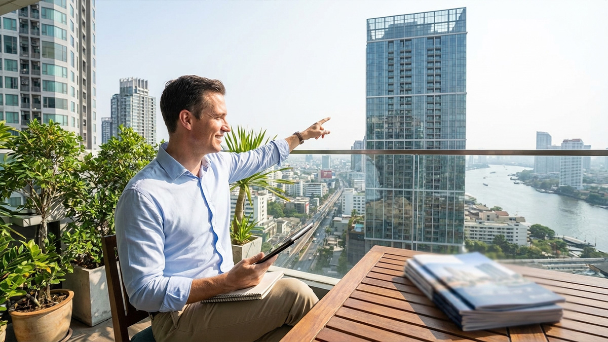 Condo buyer in Bangkok making an informed decision based on understanding price differences | ผู้ซื้อคอนโดในกรุงเทพที่ตัดสินใจอย่างมีข้อมูล หลังเข้าใจความแตกต่างของราคา